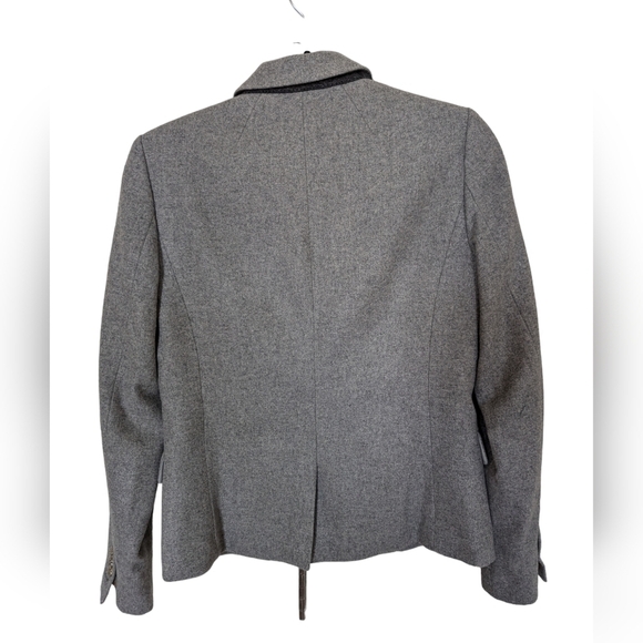 J. Crew wool blend gray blazer sz 4 - Picture 2 of 8